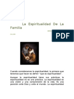 La Espiritualidad en La Familia