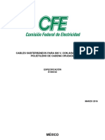 CFE-E1000CFE-E1000-02-20160530 Cables DRS Subterráneos 600V Aislamiento XLPE.!02!20160530 Cables DRS Subterráneos 600V Aislamiento XLPE