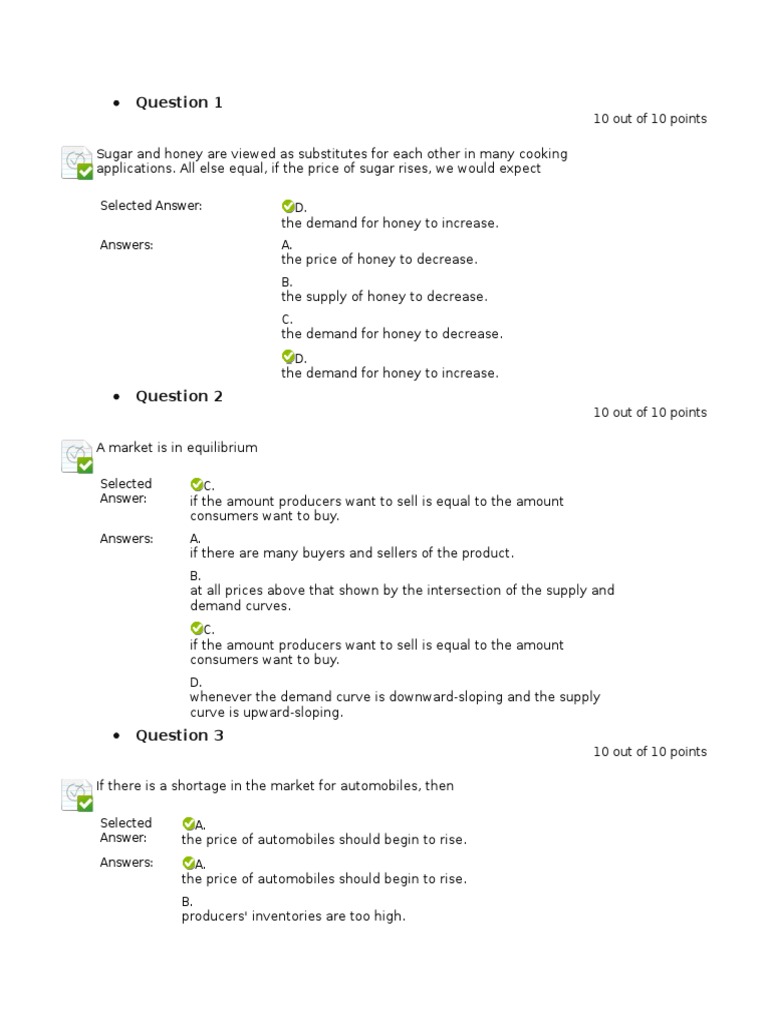 Economics unit 3 test answers image
