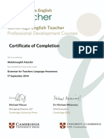 Cambridge English Teacher: Professional Development Courses
