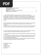 Lista de Questões TOTALITARISMO Sala de Aula