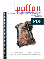 Revista Apollon Nr. 39 - Ce e Omul in Viziunea Parintelui Daniil Sandu Tudor