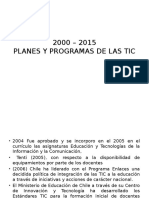 2000 – 2015 Planes y Programas