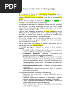 Síntese Pressupostos Térico-técnicos Da Avaliação Psicológica