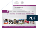 Perfil Parametros Indicadores Ingreso Basica 2016