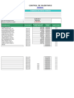 Plantilla de Excel para Inventario