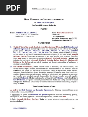 Hold-Harmless & Indemnity-Agreement 2015