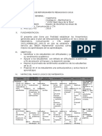 Plan de Reforzamiento Pedagogico 2016