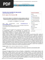 Efecto Del Cultivar y La Distancia Entre Plantas Sobre El Comportamiento Agronómico y Rendimiento Del Melón