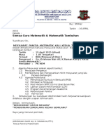 Surat Panggilan Panitia MATEAMATIK