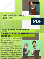 DP 4° MEDIOS 2015 Tipos de Discursos