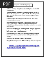 Download Off lease and Repo Dump Trucks Specials Update Used for Sale Under 40000   by rama6666 SN31629664 doc pdf