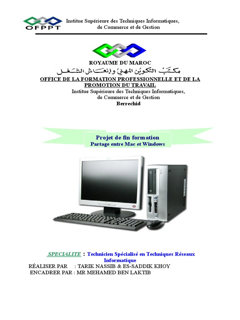 Projet Fin d'Étude INFORMATIQUE | Macintosh | Système d'exploitation