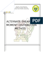 Alternate Shear and Moment Distribution Method: College of Engineering