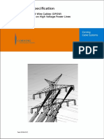 Generic Specification: Optical Ground Wire Cables (OPGW) For Installation On High Voltage Power Lines