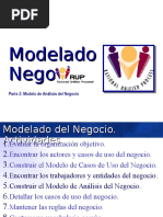Modelado Del Negocio (Modelo de Análisis Del Negocio)