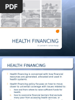 Health Financing: Dr. Jamelah R. Usman-Pasagi