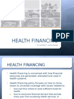 Health Financing: Dr. Jamelah R. Usman-Pasagi