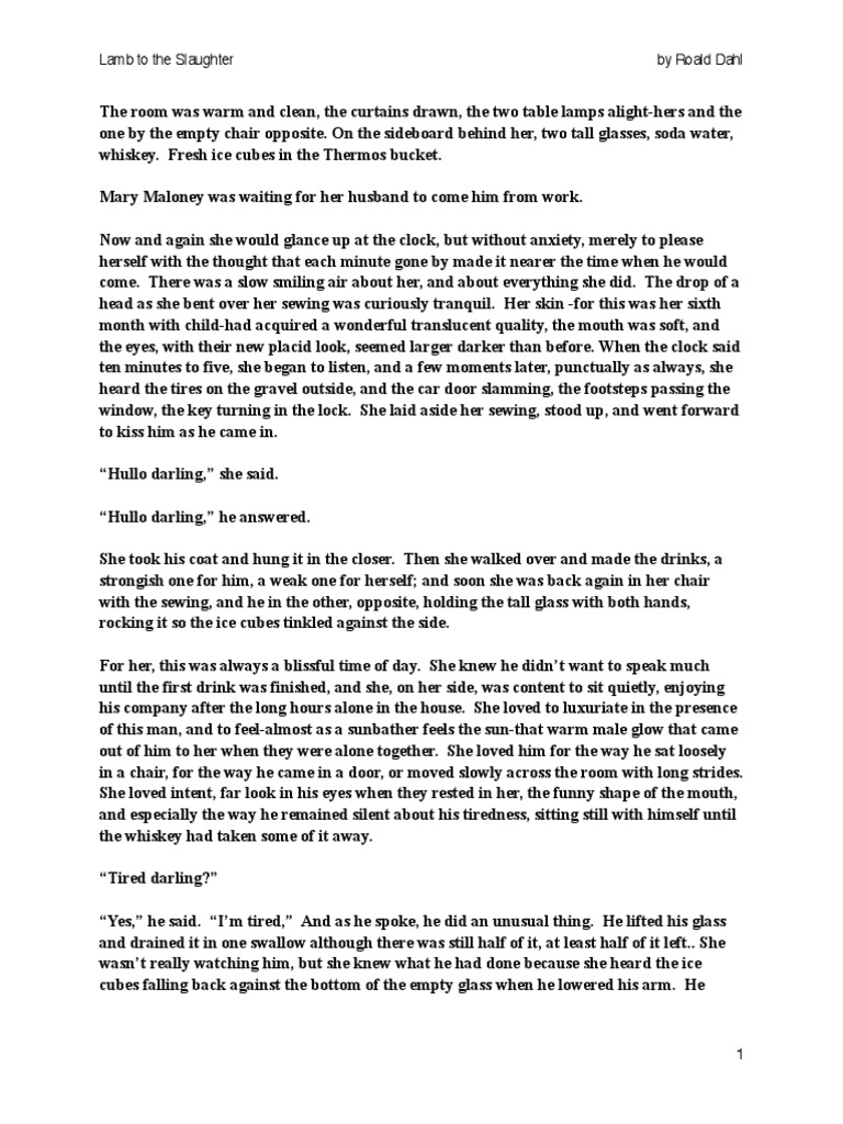 16. Lamb to the Slaughter.pdf Homicide Crimes