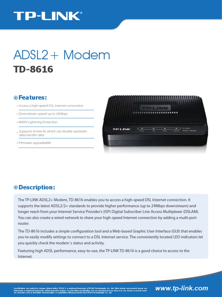 TD-8616 V8 Datasheet PDF | PDF