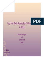 OWASP Top Ten Web Application Vulnerabilities in J2EE