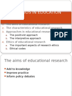 Introduction To Research Methods in Education