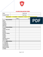 KAPIT FA Player Evaluation Form