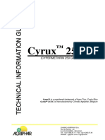 Cyrux 25 EC: (Cypermethrin 250 G/L Ec)