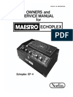 Echoplex Owner-Service Manual PDF