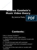 Andrew Goodwin's Music Video Theory: by Jessica Peaty