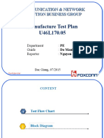 Manufacture Test Plan U46L170.05: Communication & Network Solution Business Group