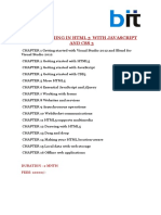 Programming in HTML 5 With Javascript and Css 3: Duration: 2 MNTH FEES: 10000