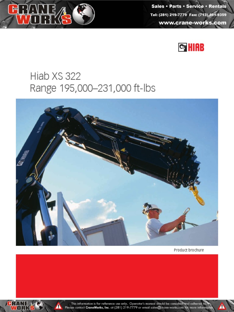 Hiab Xs322 Cw Crane Machine Mechanical Engineering