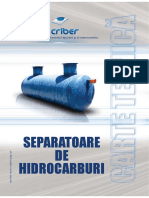 Carte Tehnica Separatoare de Hidrocarburi