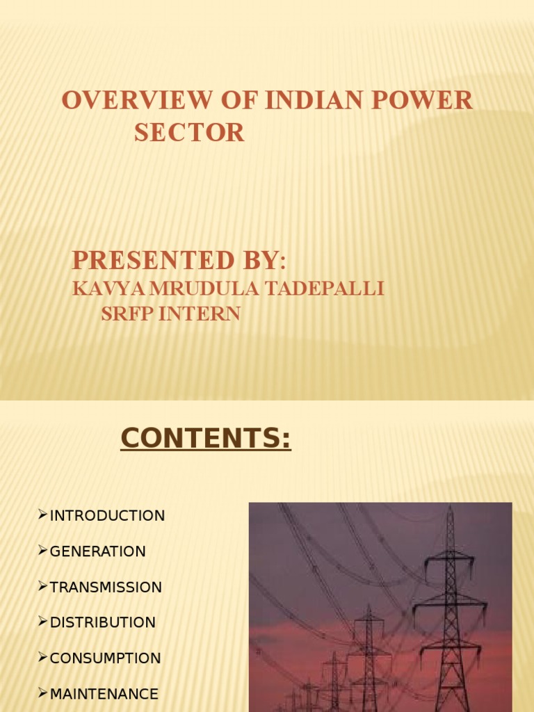 Overview of India's Power Sector | PDF | Electrical Grid | Electric ...