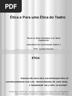 Ética e Para Uma Ética Do Teatro