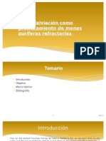 La Biolixiviación Como Pretratamiento de Menas Auríferas Refractarias