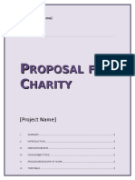 Charity Proposal Template