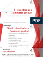 Diesel Classified As A Flammable Product V4 Jan 2016