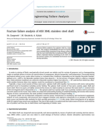 Fracture Failure Analysis of AISI 304L Stainless Steel Shaft