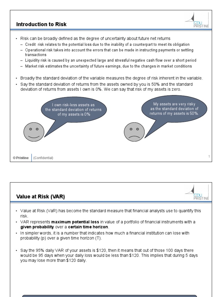 Var PDF | PDF | Business | Finance & Money Management
