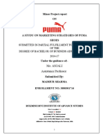 Study On Marketing Strategies of Puma Shoes