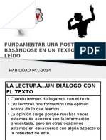 Fundamentar Una Postura en Base A Un Texto