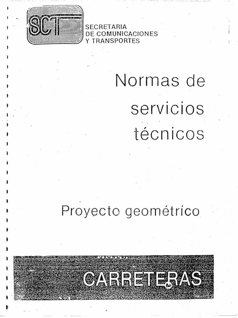 Normas de Servicios Técnicos SCT | PDF