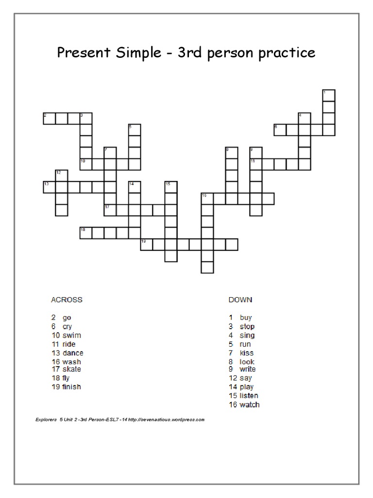 3rd Person Practice B | PDF