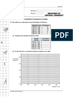 Constructing the Cumulative Frequency Graphs