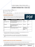 Functional Assessment Interview Form-Young Child: Describe The Behavior (S)