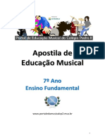 Educação Musical 7ano 00 Apostila Completa