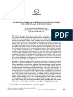 N Modelo Sobre La Determinación Motivacional Del Aprendizaje Autorregulado