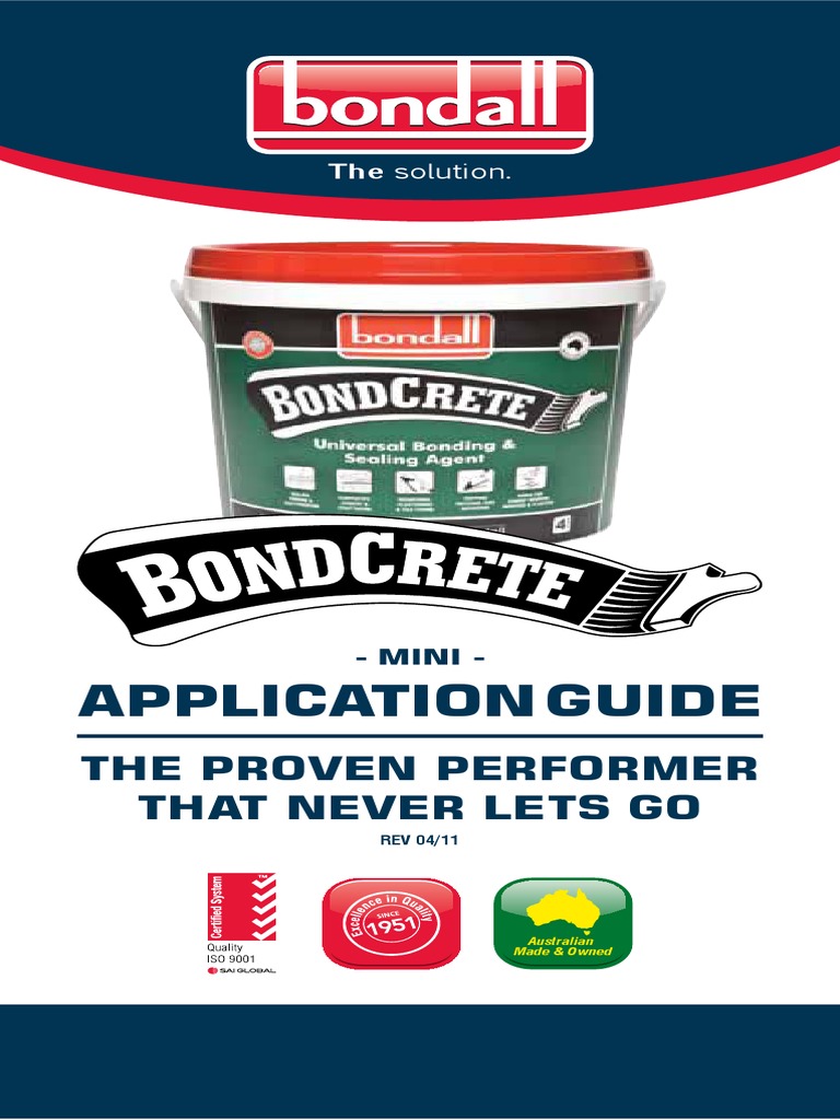 BONDCRETE Bondall Universal Bonding & Sealing Agent: Adesivo Sigillante Universale 500ml